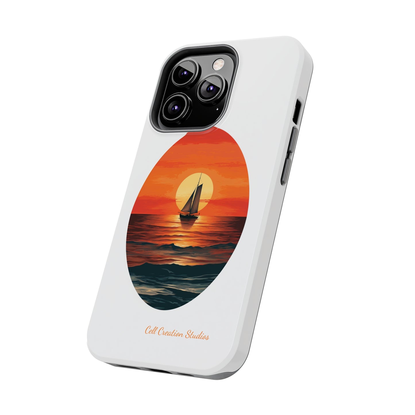 "Sailboat Sunset Serenity" -Tough iPhone Cases