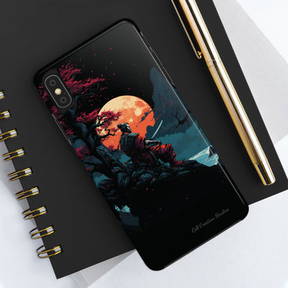 Introducing the "Moonlit Samurai Serenity" Cell Phone Case – Embrace Elegance and Strength -Tough Phone Cases