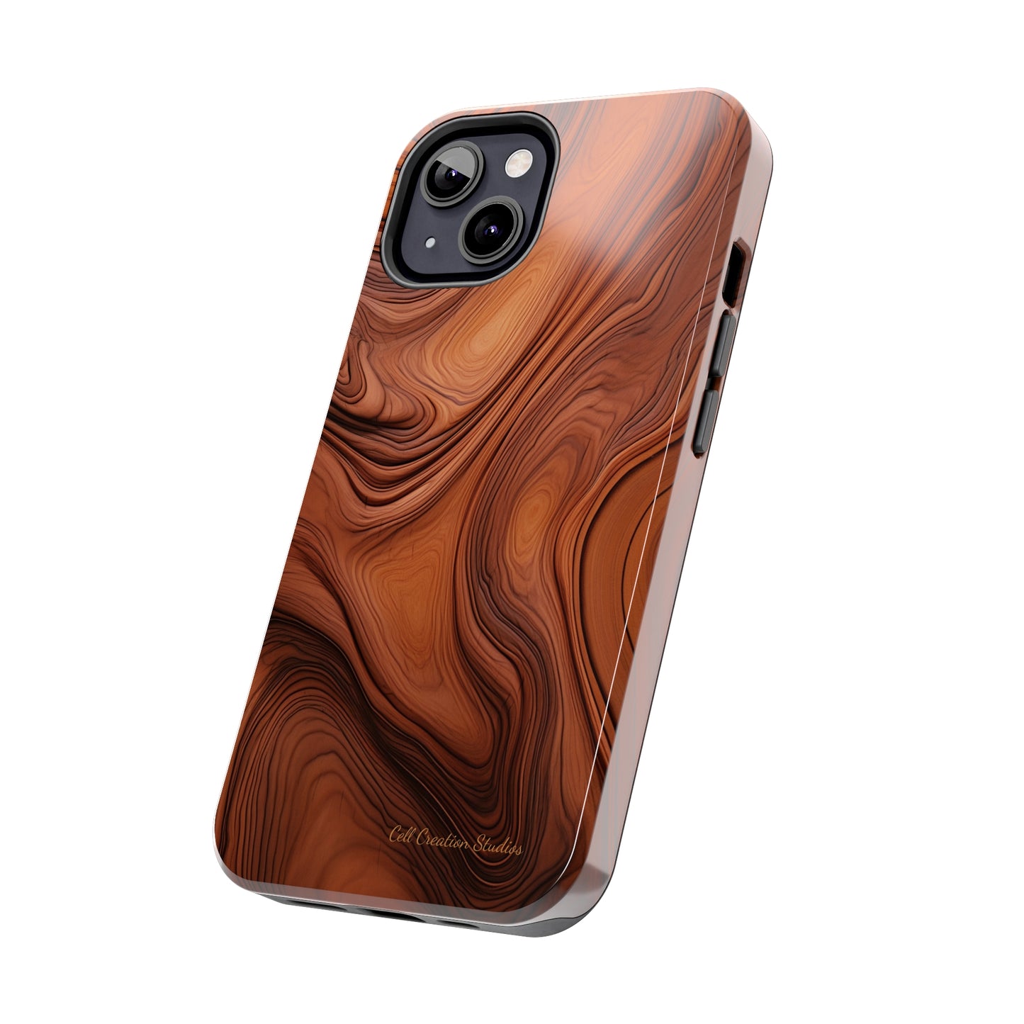 The "Natural Elegance" Wood Pattern Phone Case -Tough Phone Cases