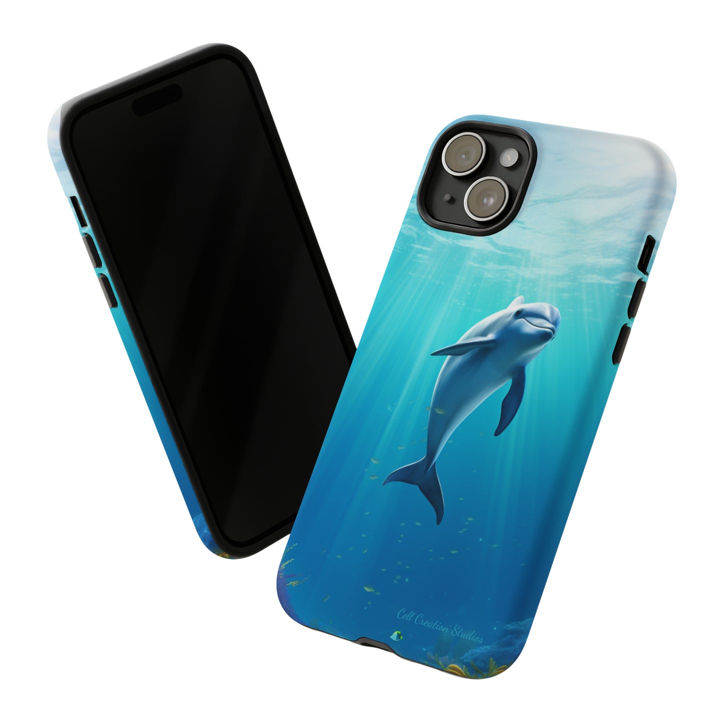 The "Dolphin Serenity" -Tough iPhone Cases