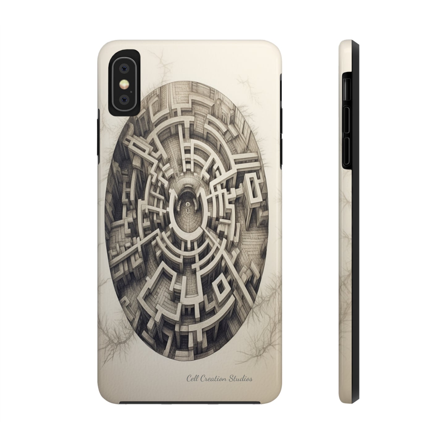 "Discover the Mystery: Maze-Inspired Cell Phone Case" -Tough Phone Cases