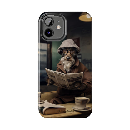 Introducing the "Canine Scholar" Cell Phone Case – Where Canine Meets Wisdom. -Tough Phone Cases