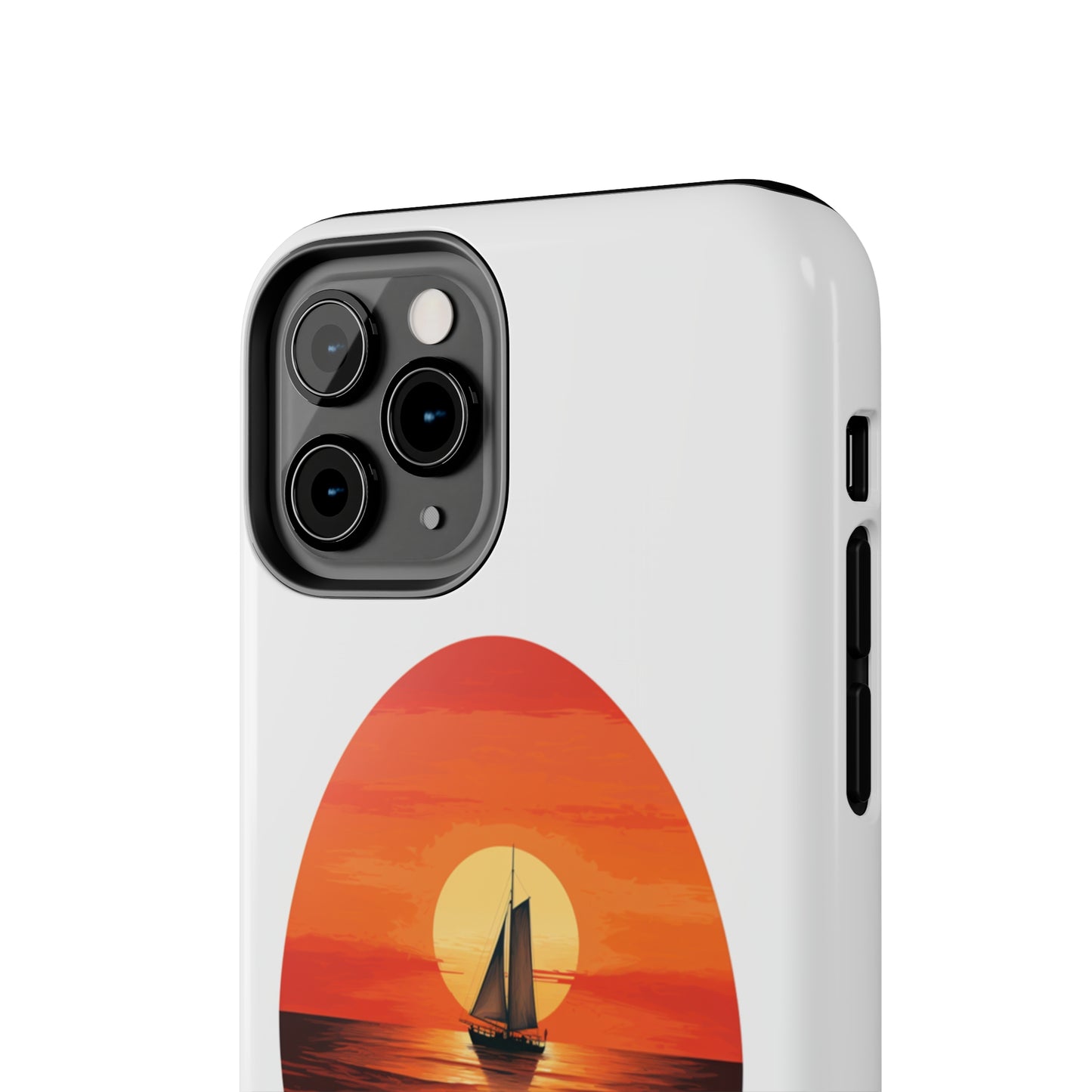 "Sailboat Sunset Serenity" -Tough iPhone Cases