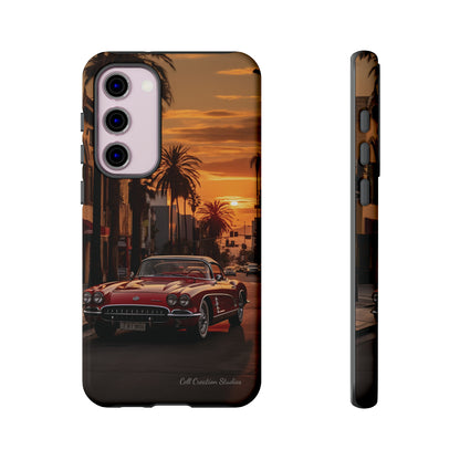 "Sunset Boulevard Classic Red Car" Cell Phone Case -Tough Cases