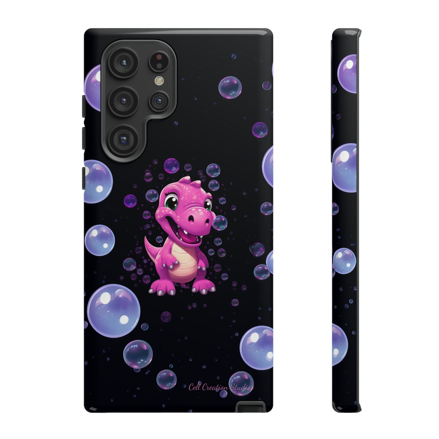 "Dino Glam" Glitter Dinosaur Phone Case -Tough Cases