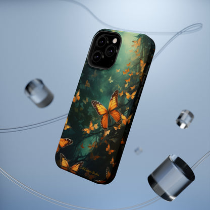 Introducing the "Butterfly Symphony" Cell Phone Case – Embrace the Dance of Nature! -MagSafe Tough Cases