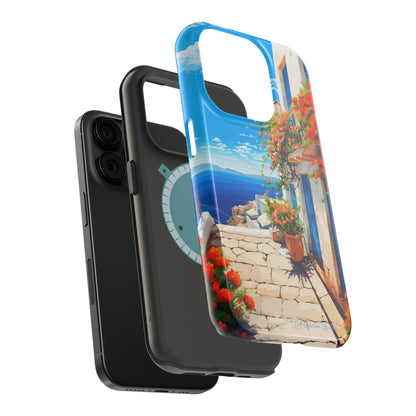 "Mediterranean Bliss Horizon" -MagSafe Tough iPhone Cases