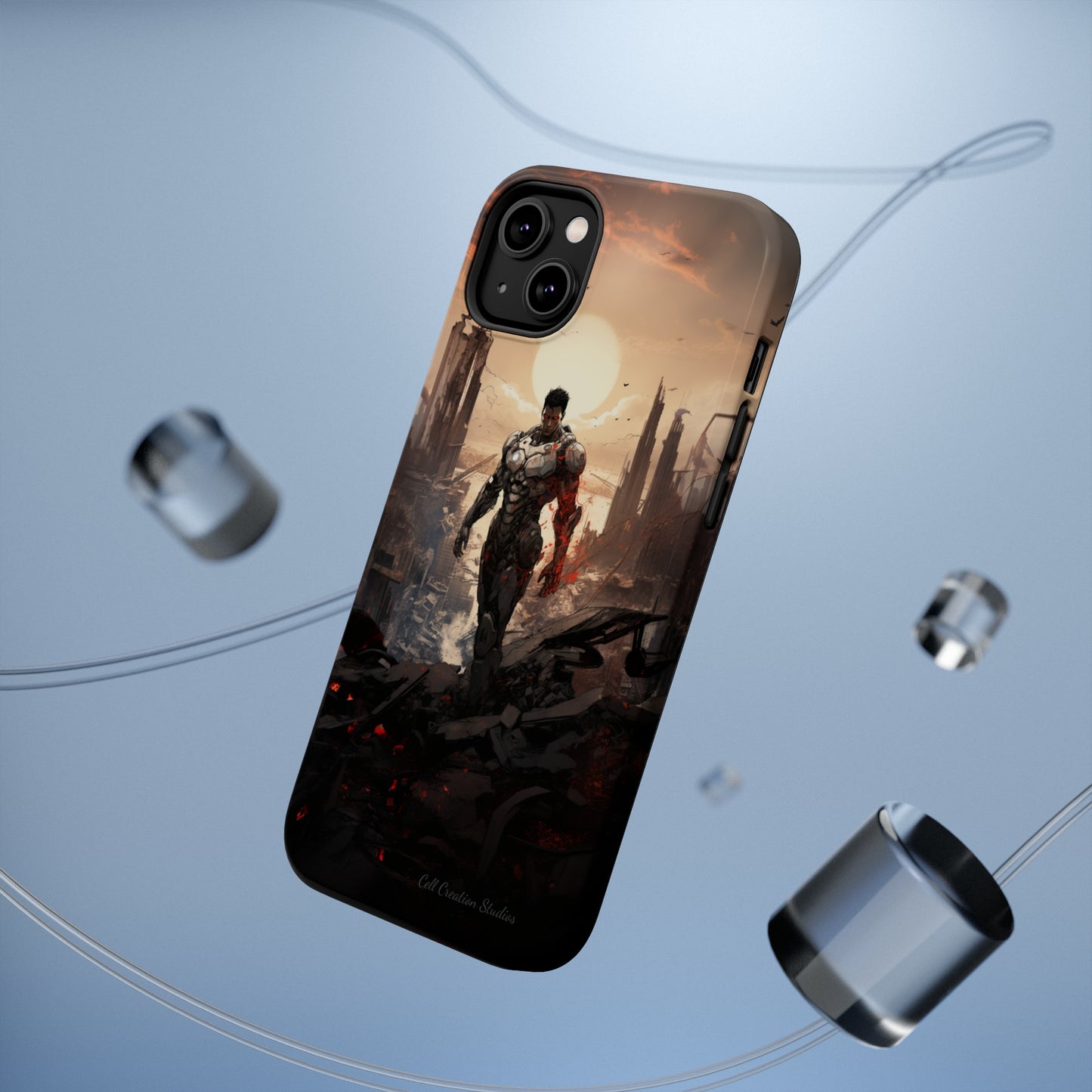 Introducing the "Cyber Guardian" Cell Phone Case – Embrace Futuristic Heroism -MagSafe Tough Cases