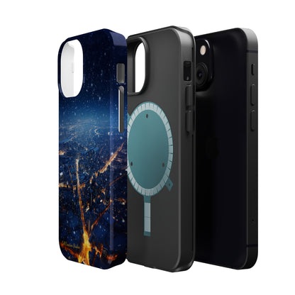 "Urban Snowfall Glow" -MagSafe Tough iPhone Cases