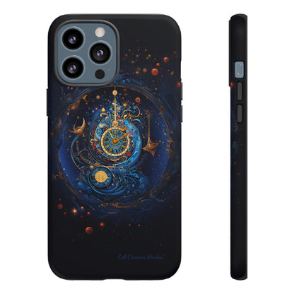 "Cosmic Clock Elegance" -Tough iPhone Cases