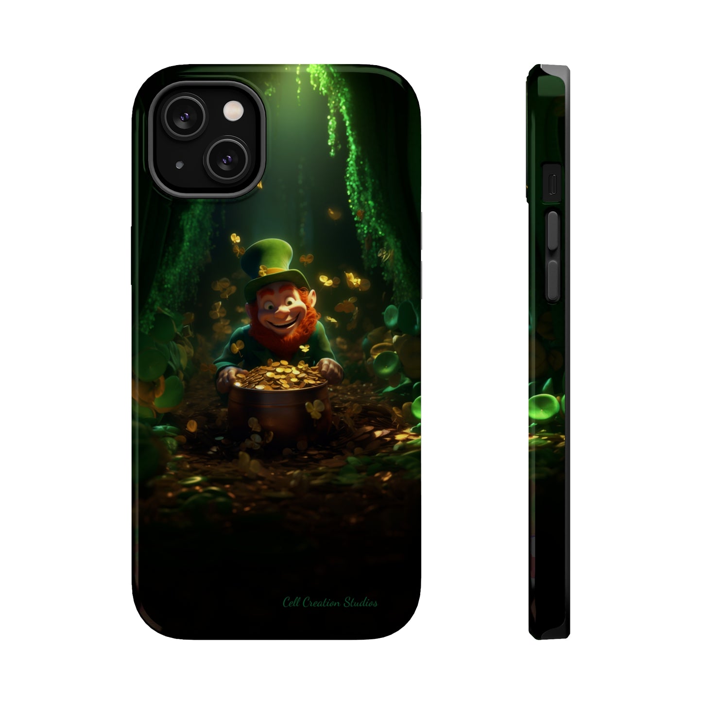 Introducing the "Leprechaun's Pot of Gold" Cell Phone Case – A Touch of Irish Charm -MagSafe Tough Cases