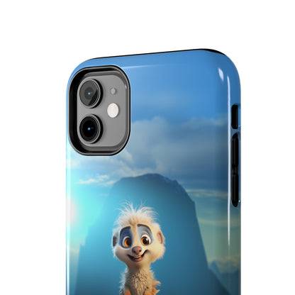 Introducing the "Mountain Explorer Buddy" Cell Phone Case – Embark on Adventures with an Animated Cute Animal -Tough Phone Cases