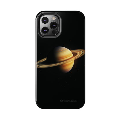 Introducing the "Saturn's Elegance" Cell Phone Case – A Cosmic Masterpiece -Tough Phone Cases
