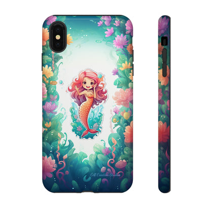 "Pink Seaflower Mermaid" -Tough iPhone Cases