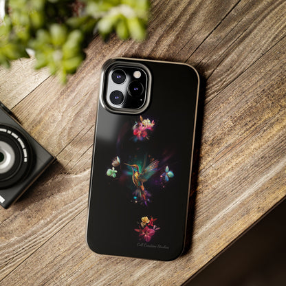 Introducing the "Floral Harmony Hummingbird" Cell Phone Case – Where Elegance Meets Nature -Tough Phone Cases