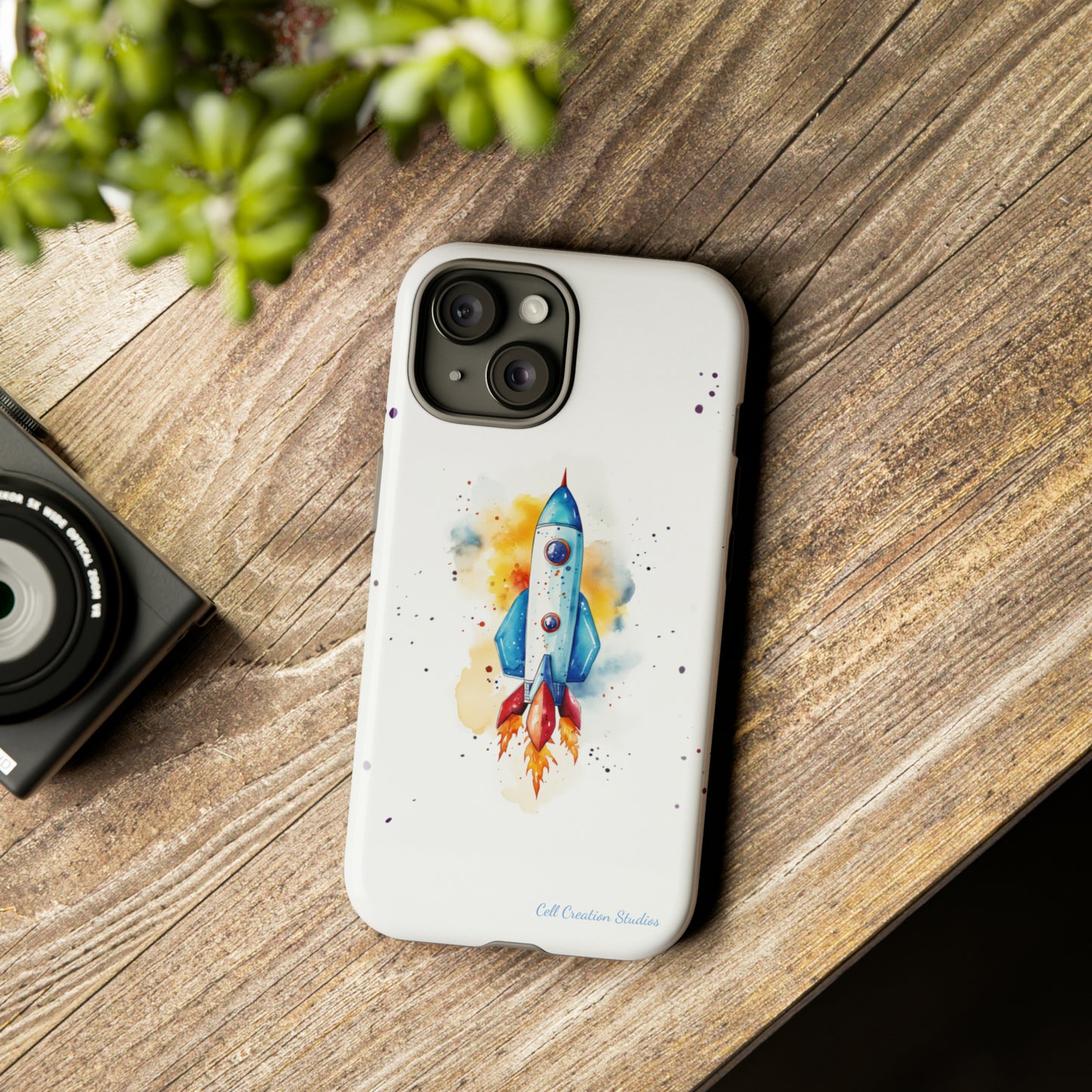 Introducing our "Cosmic Rocket" Cell Phone Case – Where Style Meets Adventure -Tough Cases