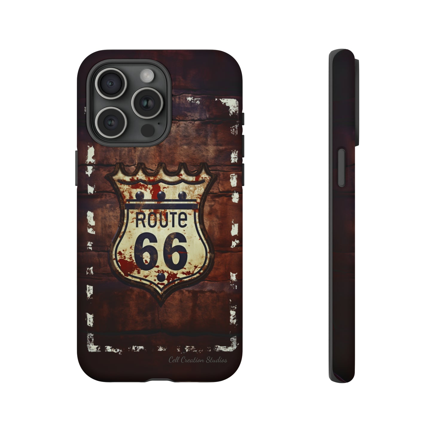 "Retro Route 66" Phone Case -Tough Cases