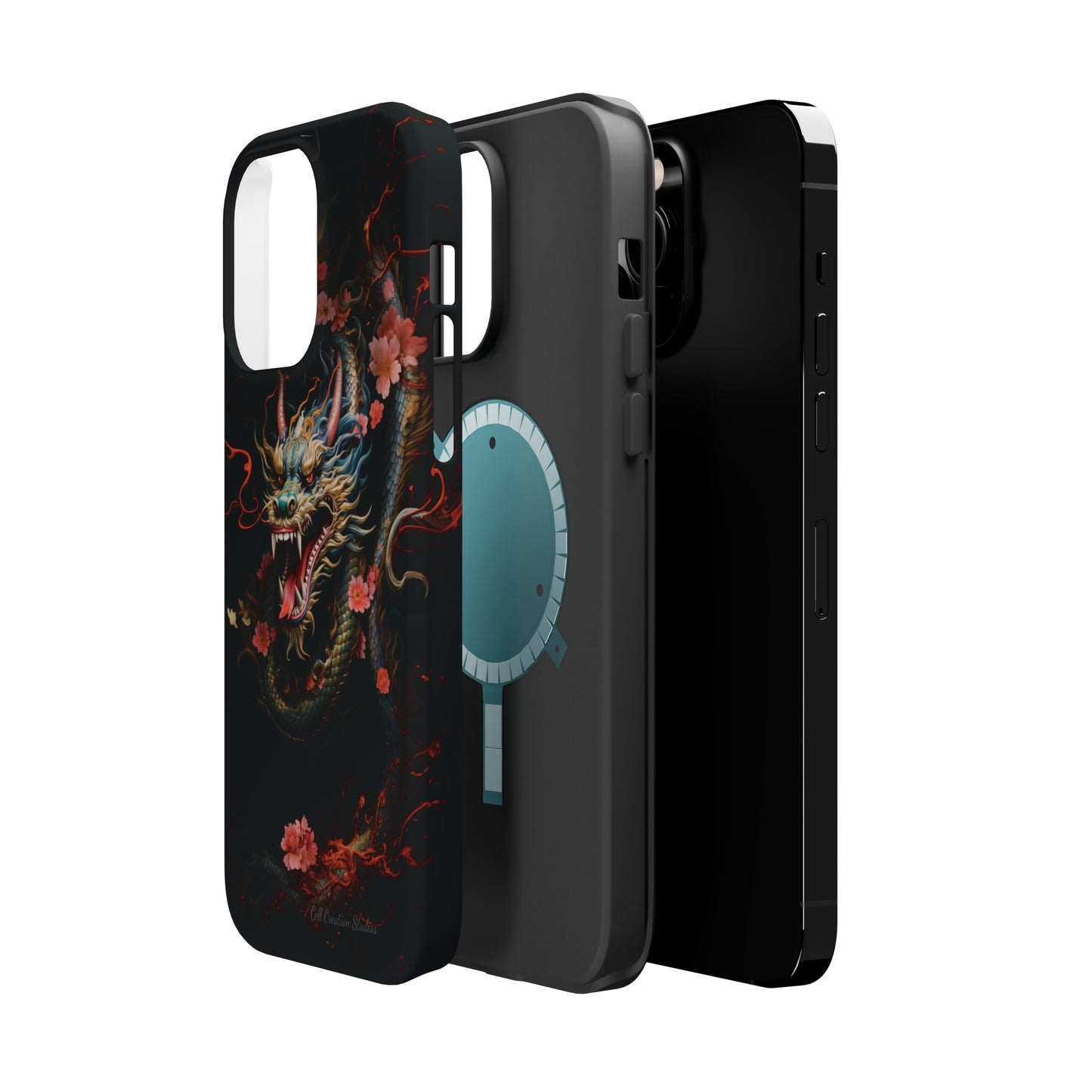 Introducing the "Mystical Japanese Dragon" Cell Phone Case – Unleash the Dragon's Power -MagSafe Tough Cases