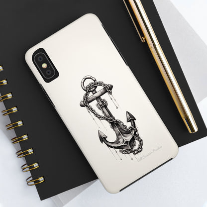 "Nautical Elegance Anchor" -Tough iPhone Cases