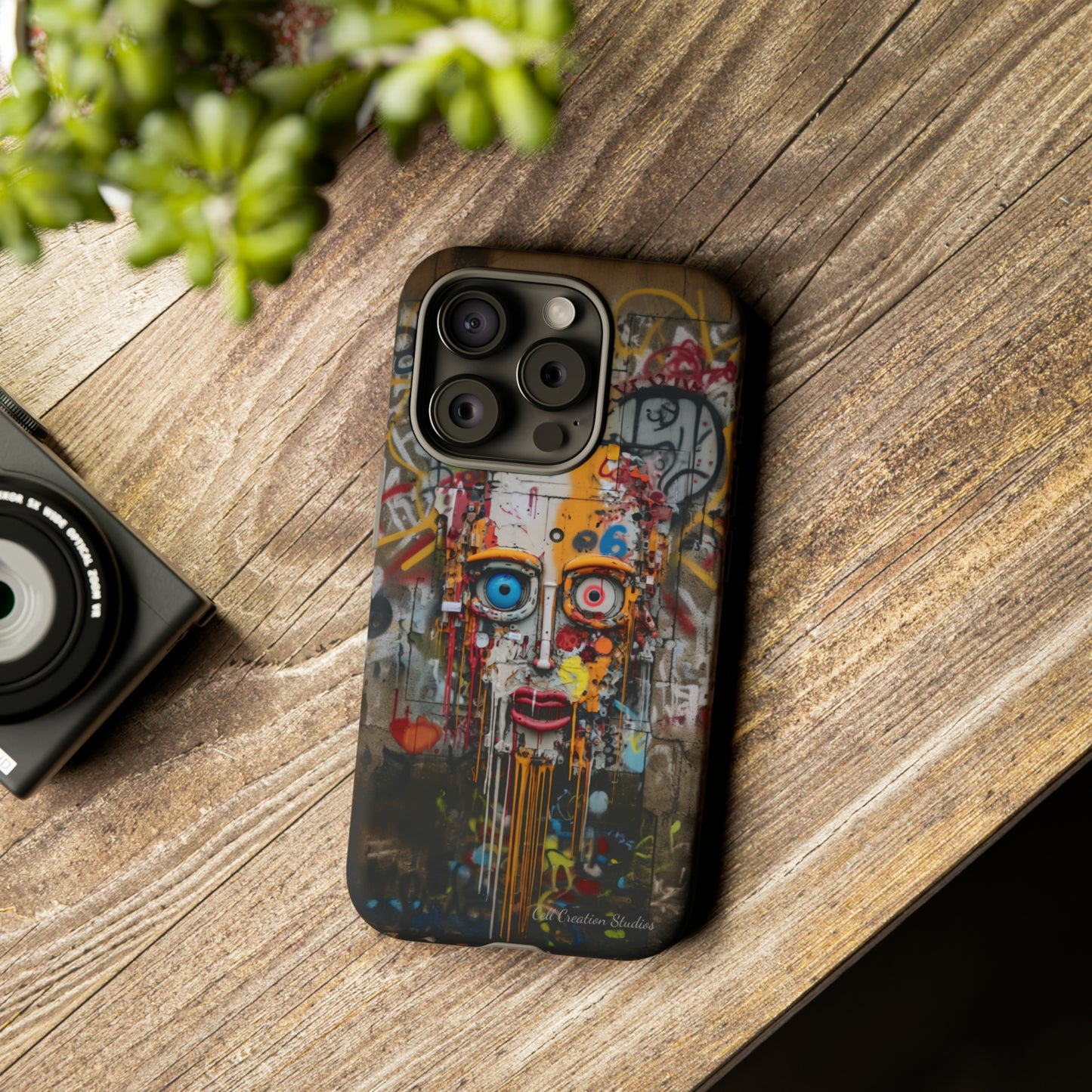 "Urban Graffiti Face" -Tough Phone Cases