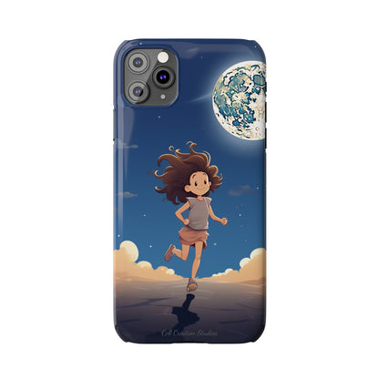 Introducing the "Moonlit Runner" Cell Phone Case – Embrace Adventure with a Captivating Moonlit Design -Slim Phone Cases