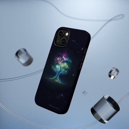 Introducing the "Holographic Tree of Life" Cell Phone Case – A Visionary Blend of Art and Technology -MagSafe Tough Cases