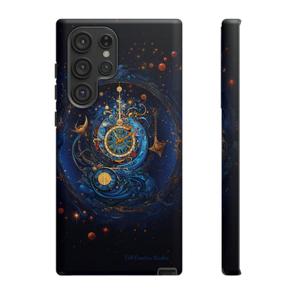 "Cosmic Clock Elegance" -Tough Samsung Phone Cases