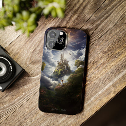 Introducing the "Enchanted Discovery" Cell Phone Case – Embark on a Journey of Magic with a Girl and a Magical Castle! -Slim Phone Cases