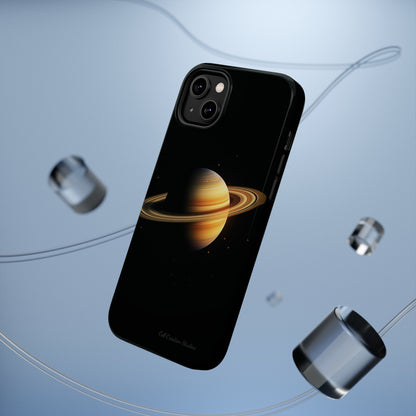 Introducing the "Saturn's Elegance" Cell Phone Case – A Cosmic Masterpiece -MagSafe Tough Cases