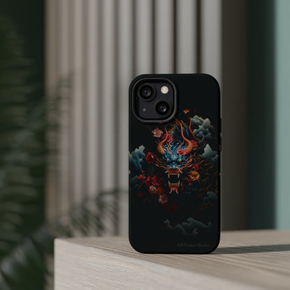 Introducing the "Japanese Dragon Majesty" Cell Phone Case – Embrace the Legend in Style -MagSafe Tough Cases