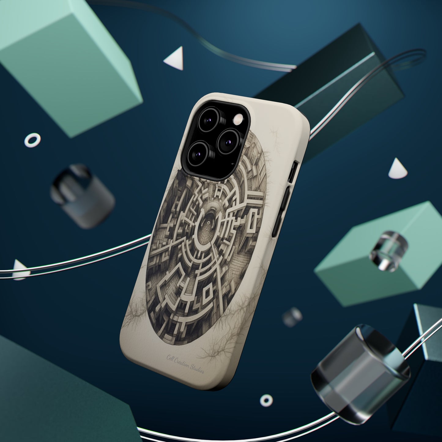 "Discover the Mystery: Maze-Inspired Cell Phone Case" -MagSafe Tough Cases