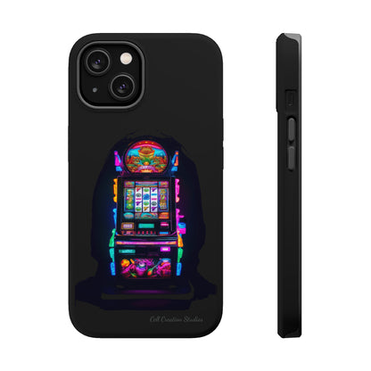 Introducing the "Vibrant Slot Frenzy" Cell Phone Case – Experience the Thrill of Colors and Luck -MagSafe Tough Cases