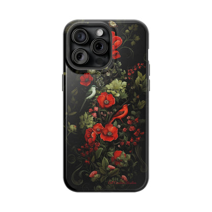 "Floral Serenade Elegance" -MagSafe Tough iPhone Cases