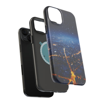 "Urban Snowfall Glow" -MagSafe Tough iPhone Cases