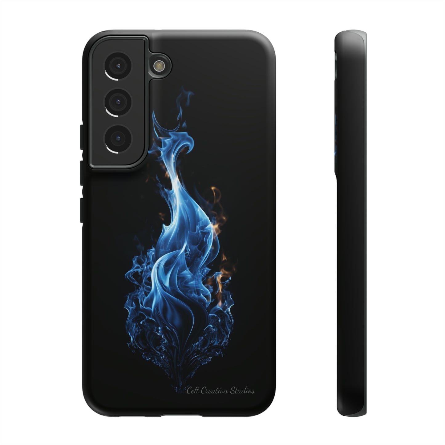 "Blue Flame" Phone Case: Ignite Your Style with Fiery Elegance -Tough Cases