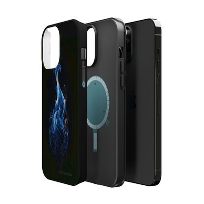 "Blue Flame" Phone Case: Ignite Your Style with Fiery Elegance -MagSafe Tough Cases