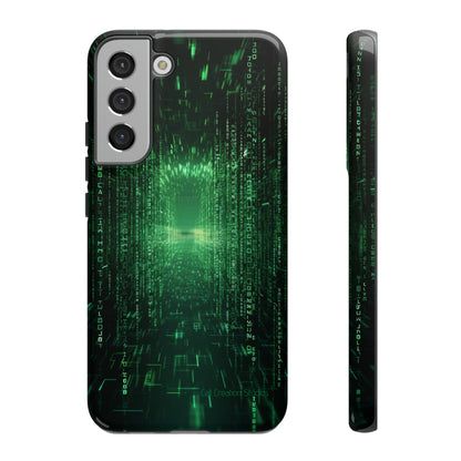 Introducing our "Digital Code Stream" Cell Phone Case – where style meets technology for your device's protection -Tough Cases