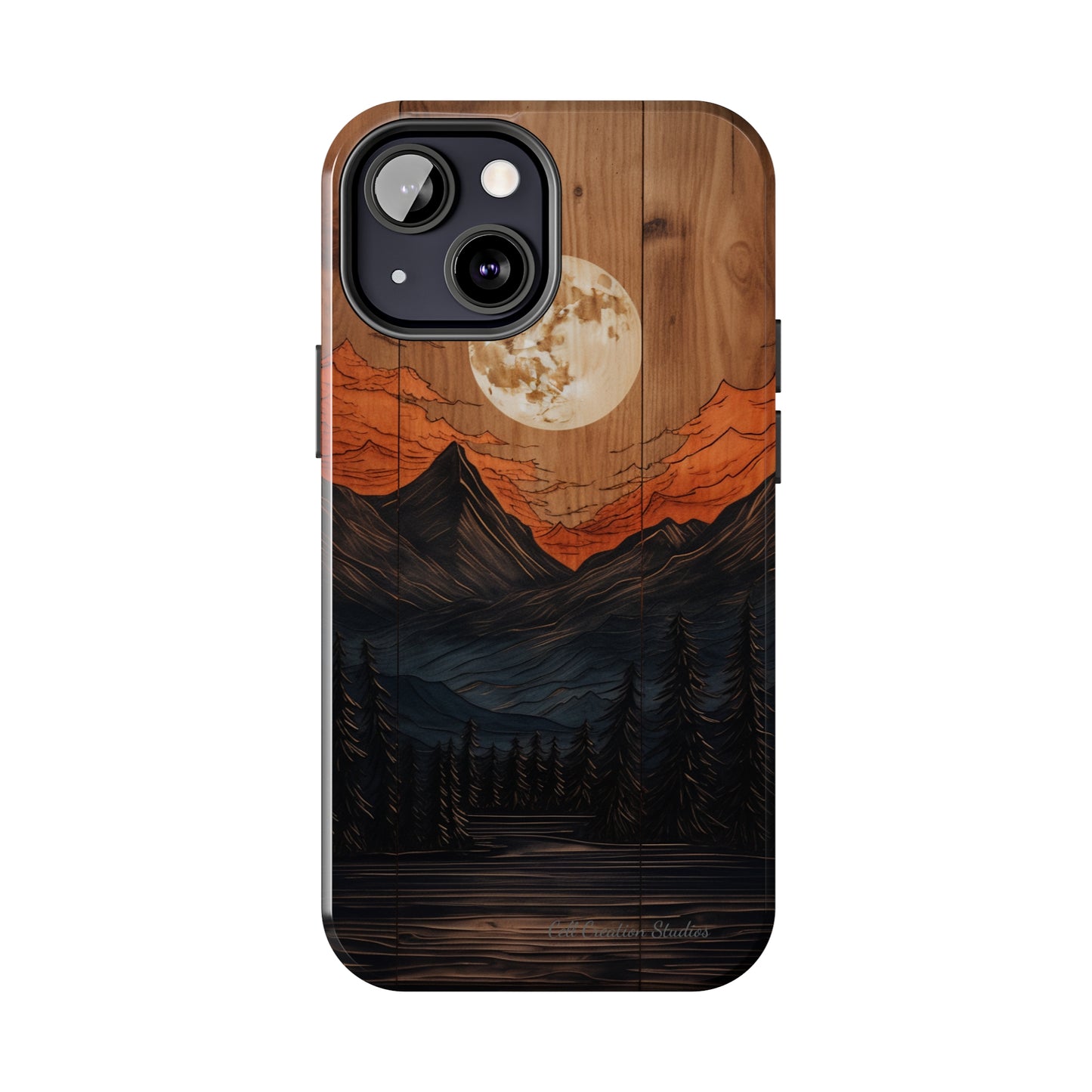 "Elevate Your Style with the Mountain Moonlight Phone Case" -Tough Phone Cases