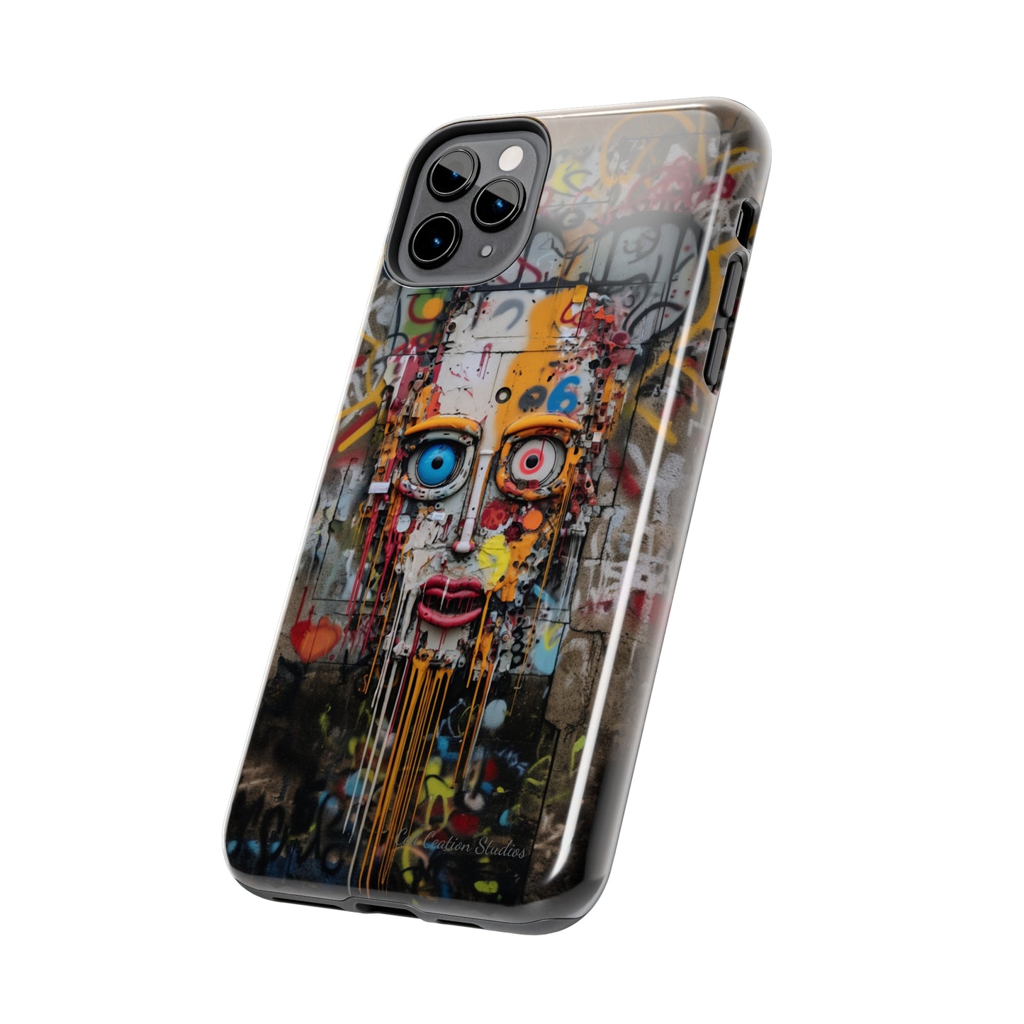 "Urban Graffiti Face" -Tough Phone Cases