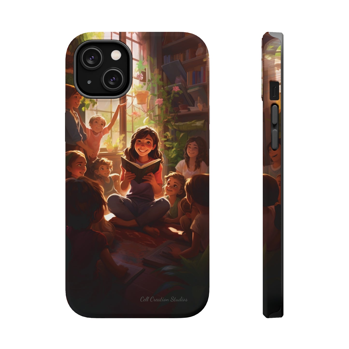 Introducing the "Inspiring Teacher's Tale" Cell Phone Case – Capture the Joy of Storytime -MagSafe Tough Cases