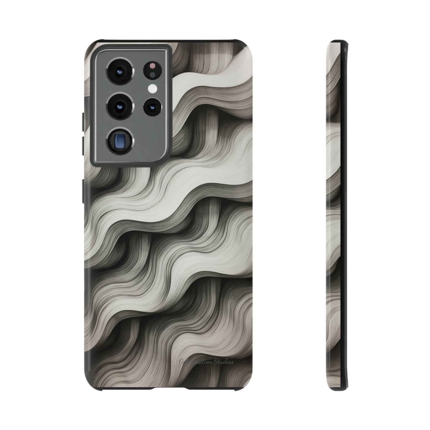 The "Geometric Waves" Cell Phone Case -Tough Cases