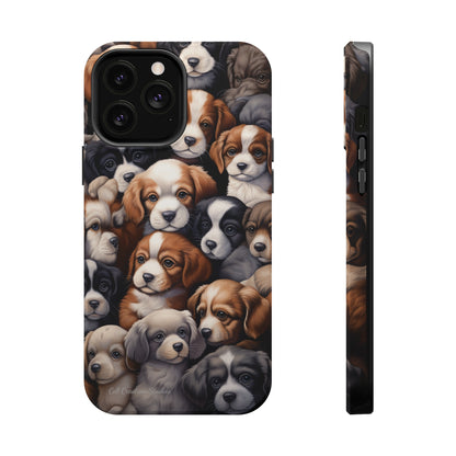 "Puppy Pile" Cuddles Phone Case -MagSafe Tough Cases