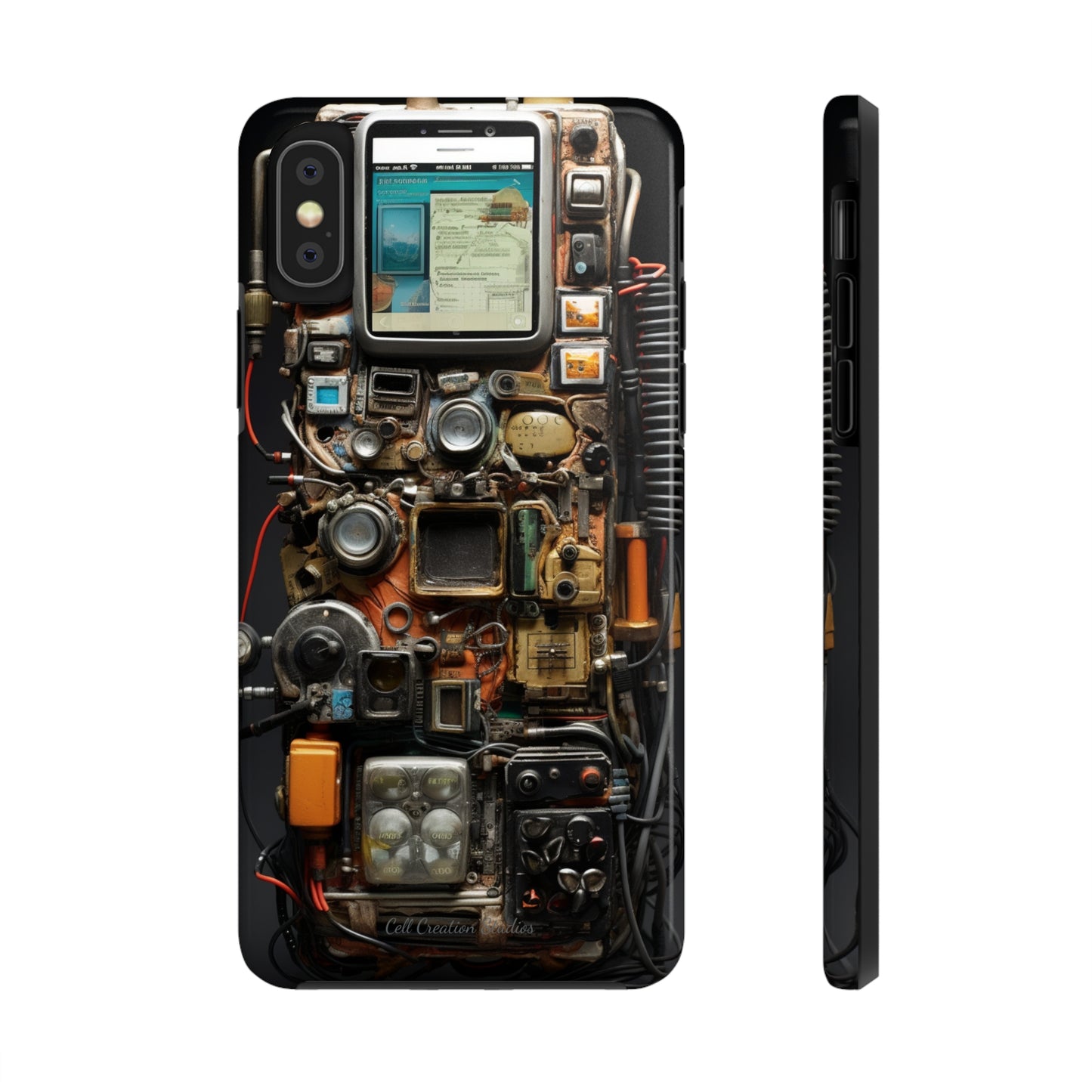 Introducing the "Tech Insight" Cell Phone Case – Explore Inner Workings with Transparent Design -Tough Phone Cases