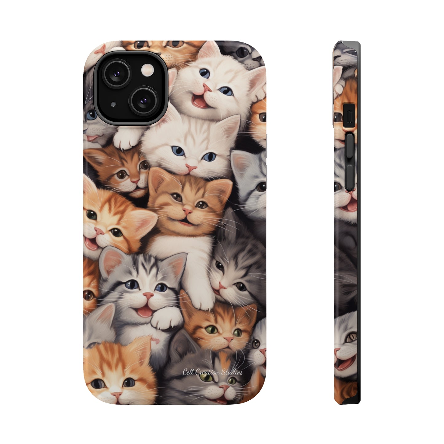 "Kitten Cuddle Haven" Phone Case -MagSafe Tough Cases