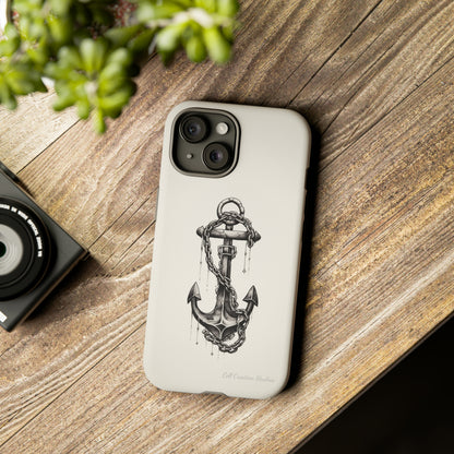 "Nautical Elegance Anchor" -Tough iPhone Cases