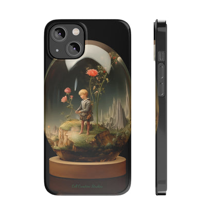 Introducing the "Miniature Gardener" Cell Phone Case – Embrace Your Imagination with a Captivating Glass-Encased Design -Slim Phone Cases