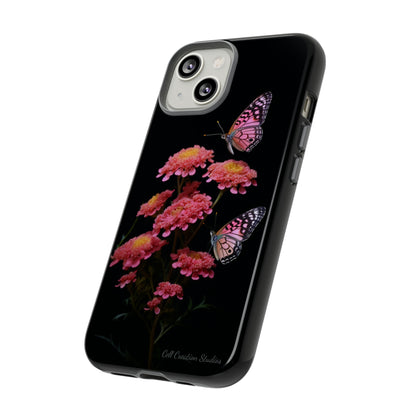 "Achillea Desert Eve Deep Rose & Butterfly" Phone Case -Tough Cases