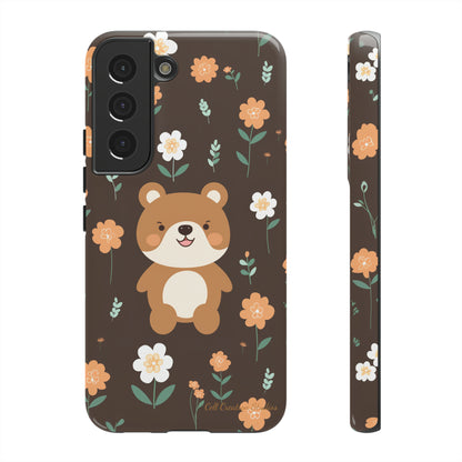 "Floral Bear Elegance" -Tough Phone Cases