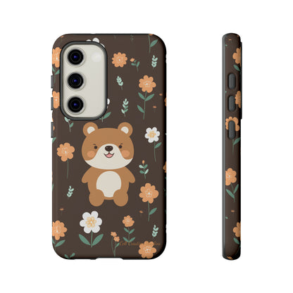 "Floral Bear Elegance" -Tough Phone Cases