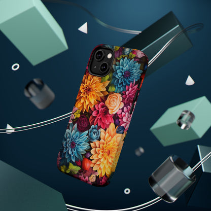 Introducing the "Floral Harmony" Cell Phone Case – Elevate Your Style with Nature's Grace -MagSafe Tough Cases